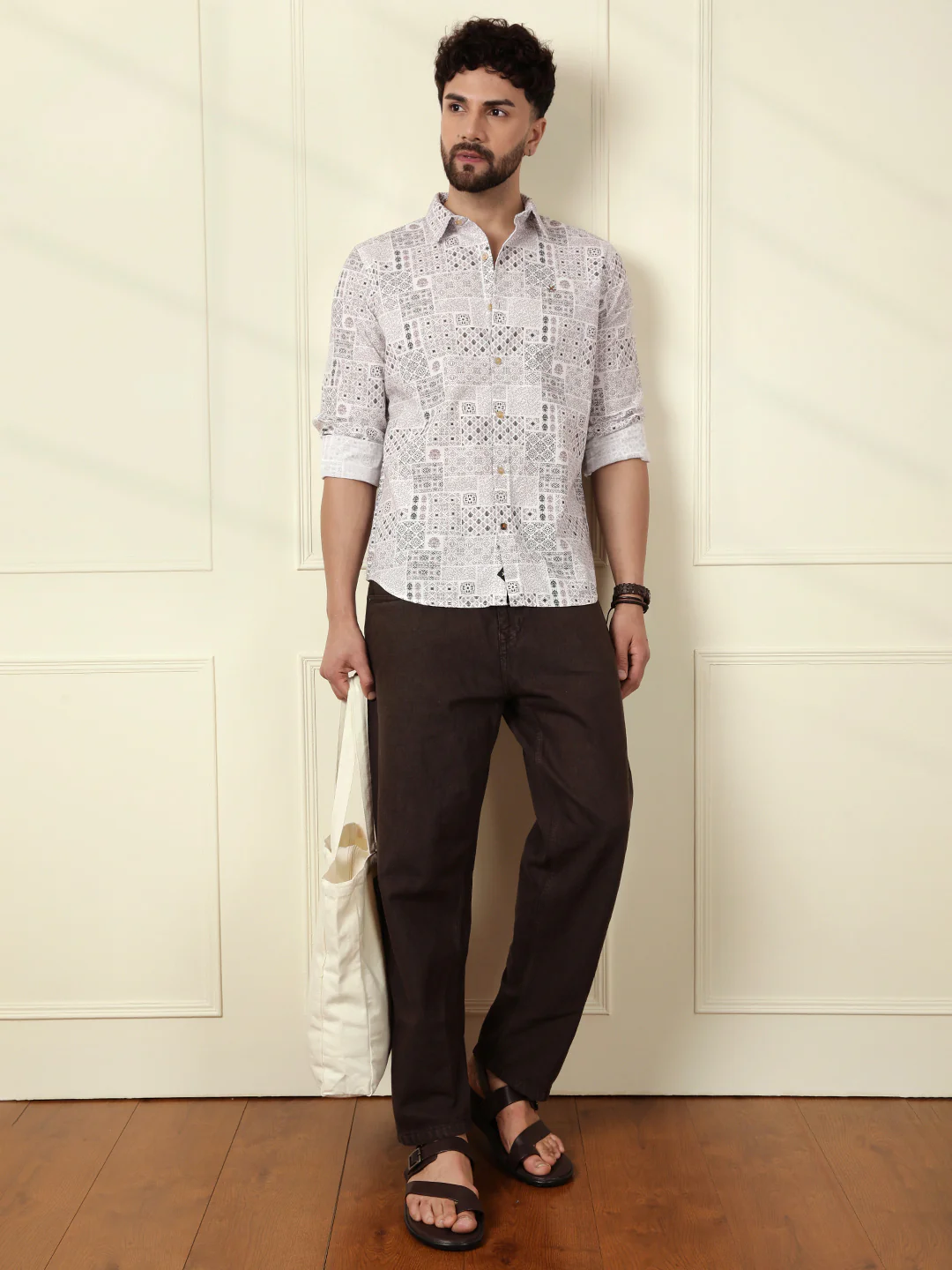 Abstract Patterns AOP Shirt | Off White - Image 2