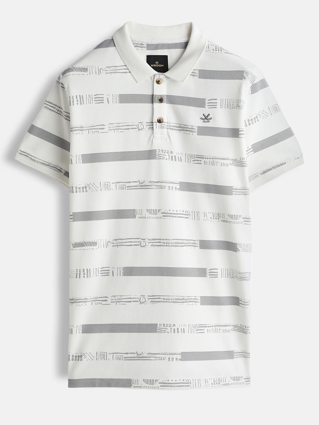 Pure Cotton Yarn Dyed Polo  | Off White - Image 3