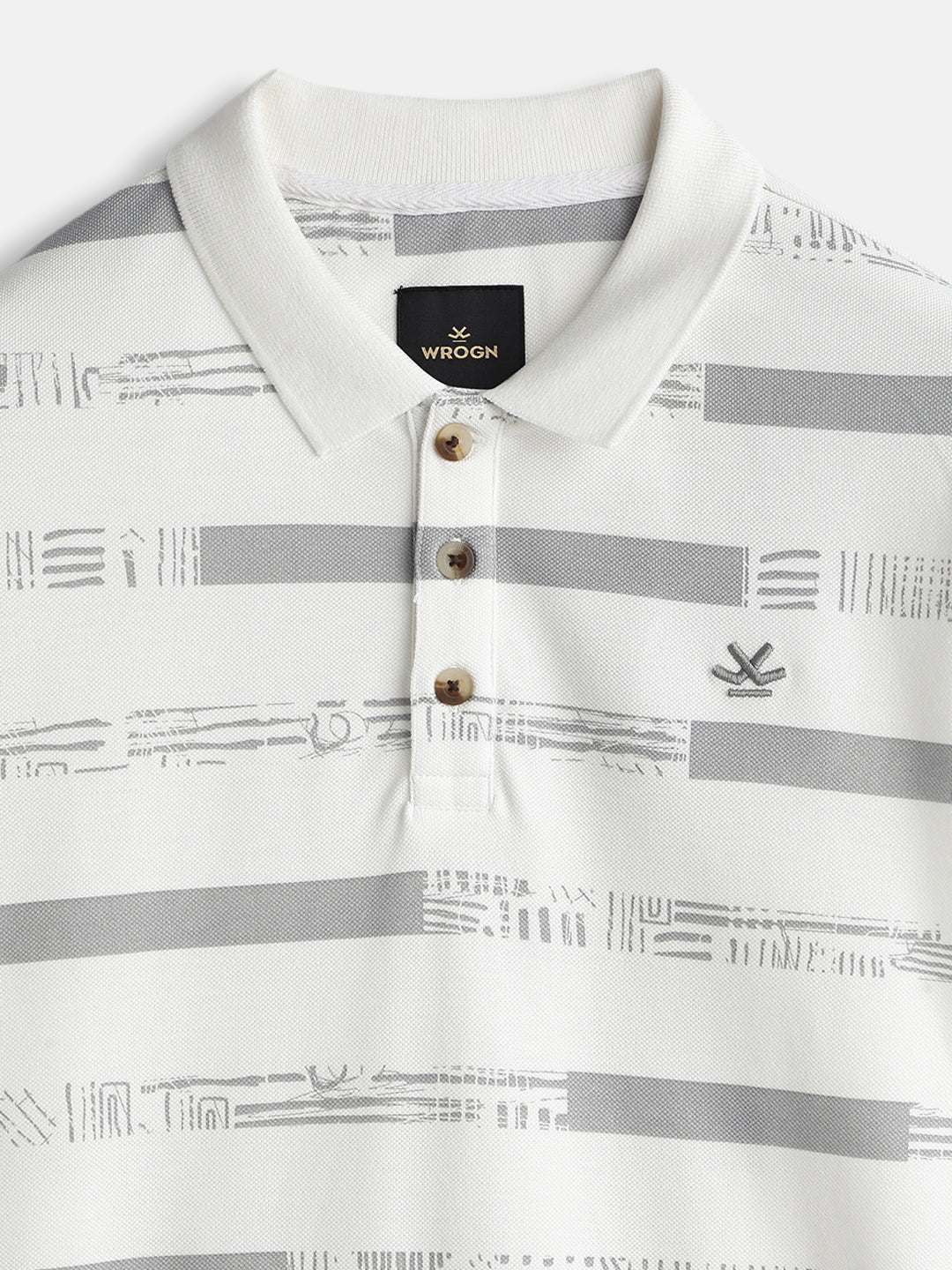 Pure Cotton Yarn Dyed Polo  | Off White - Image 5