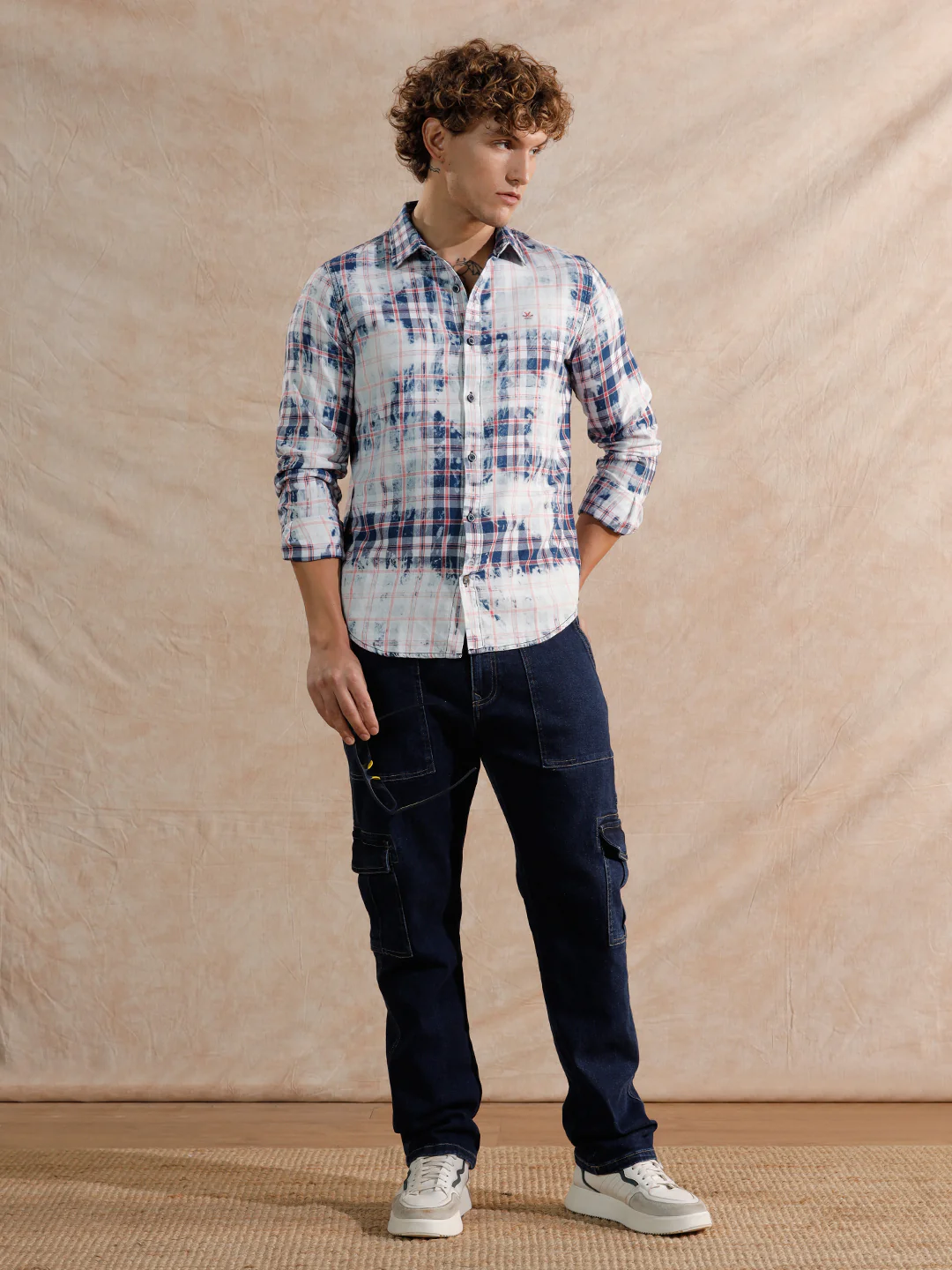 Washed Yarn Dyed Shirt | Pink - Image 2