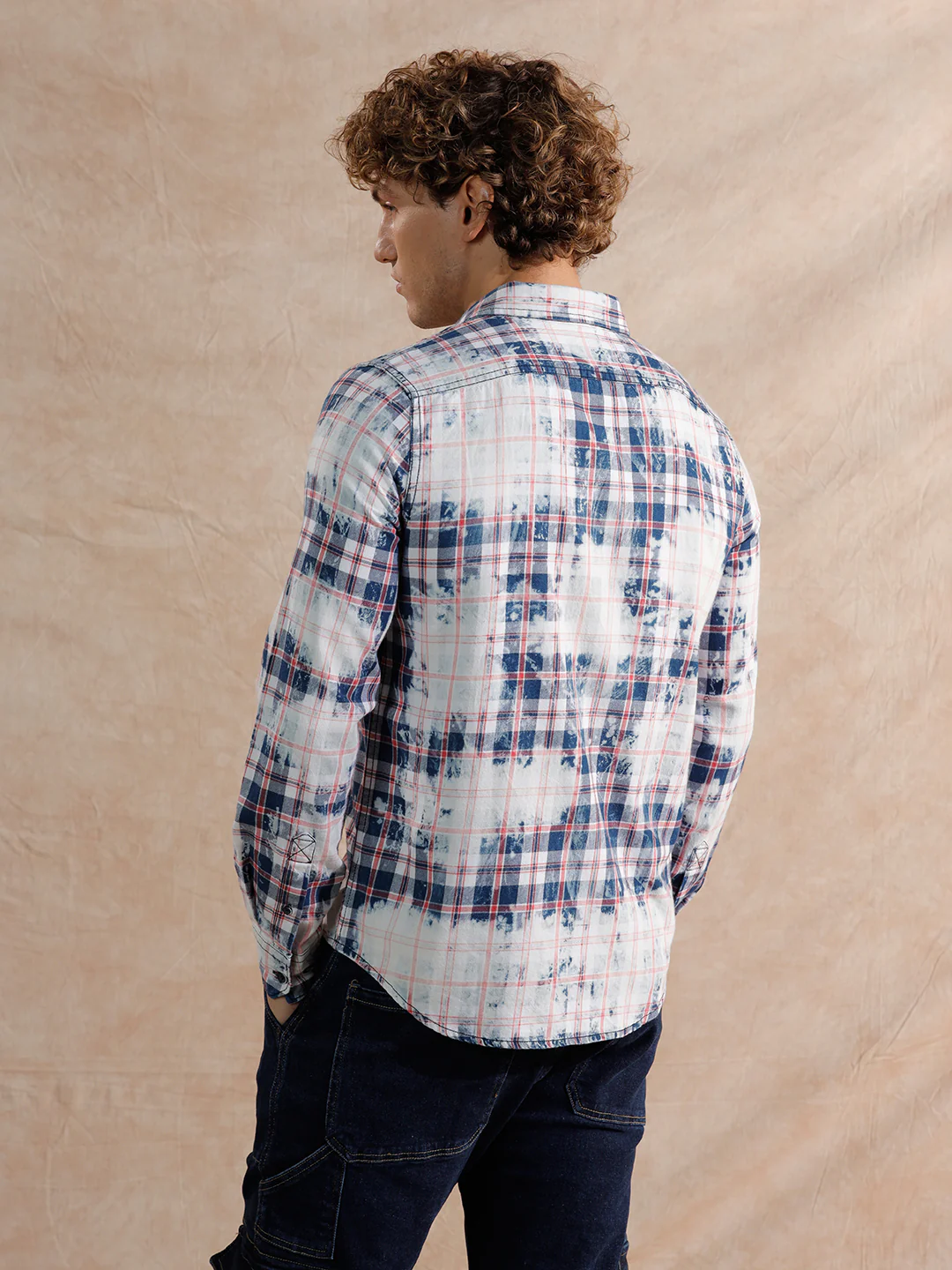 Washed Yarn Dyed Shirt | Pink - Image 3
