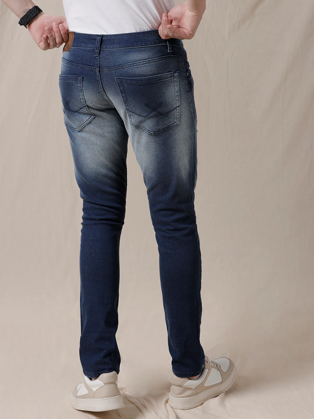 Acid Washed Faded Jeans - Image 3