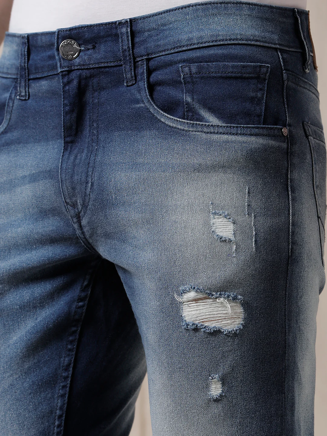 Acid Washed Faded Jeans - Image 5