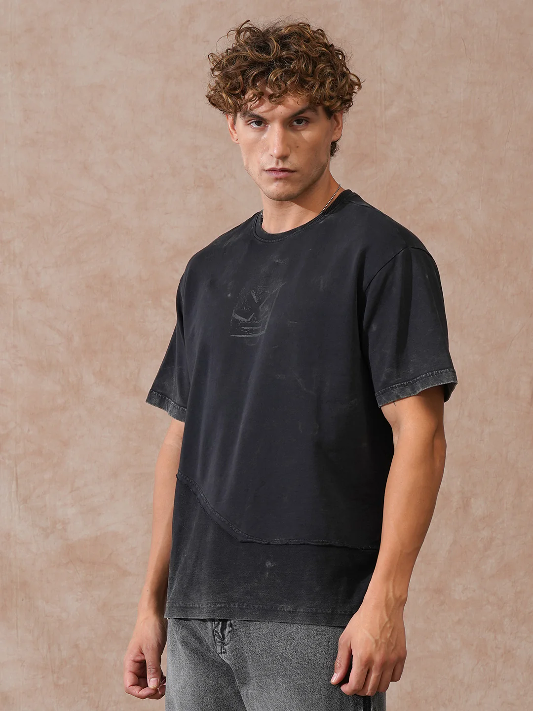 Acid Washed Oversized Fit T-Shirt | Black - Image 4