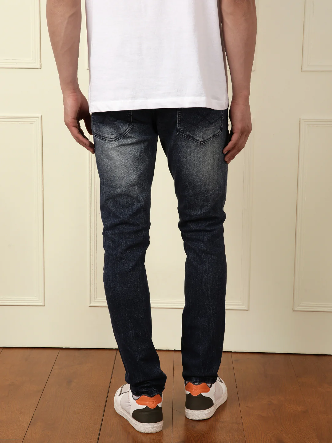 Acid Washed Patched Jeans - Image 4