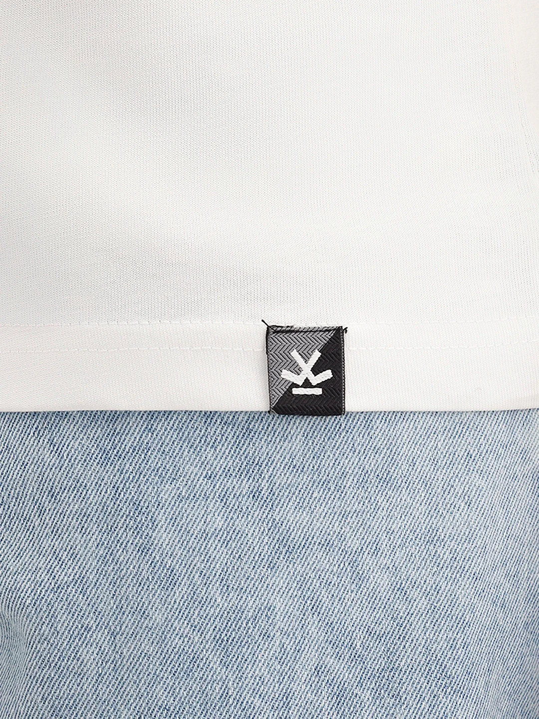 Slim Fit Placement Printed T-Shirt | White - Image 6