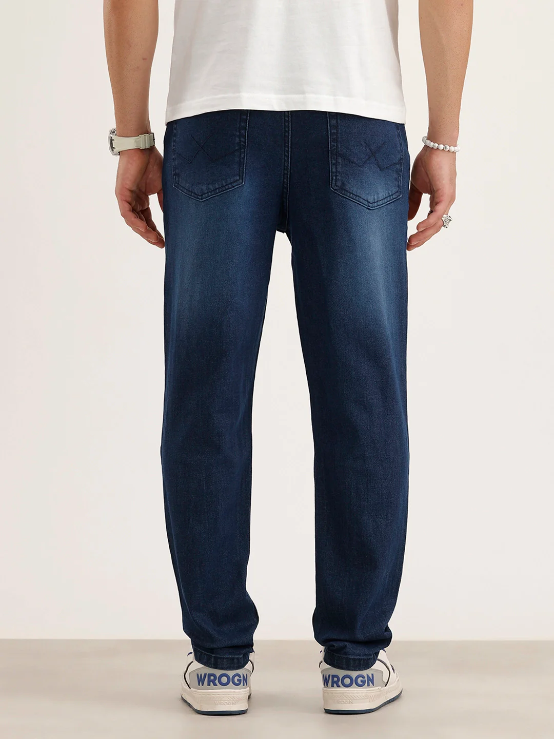 Ankle Slim Fit Denim Jeans | Blue - Image 3