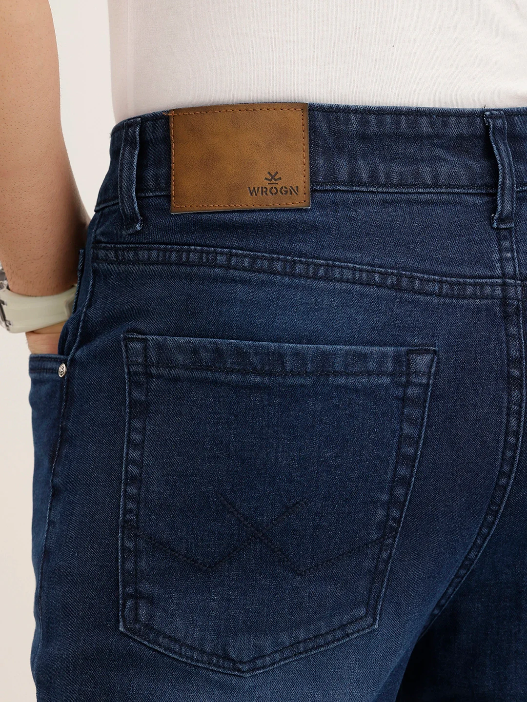 Ankle Slim Fit Denim Jeans | Blue - Image 6