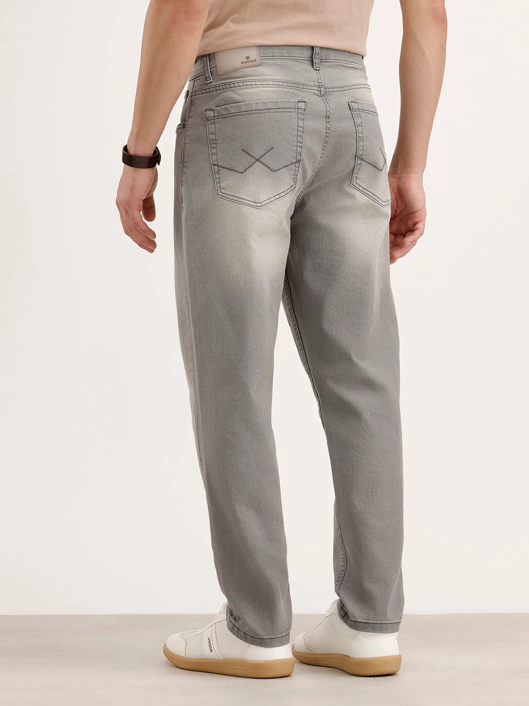 Ankle Slim Fit Denim Jeans | Grey - Image 3