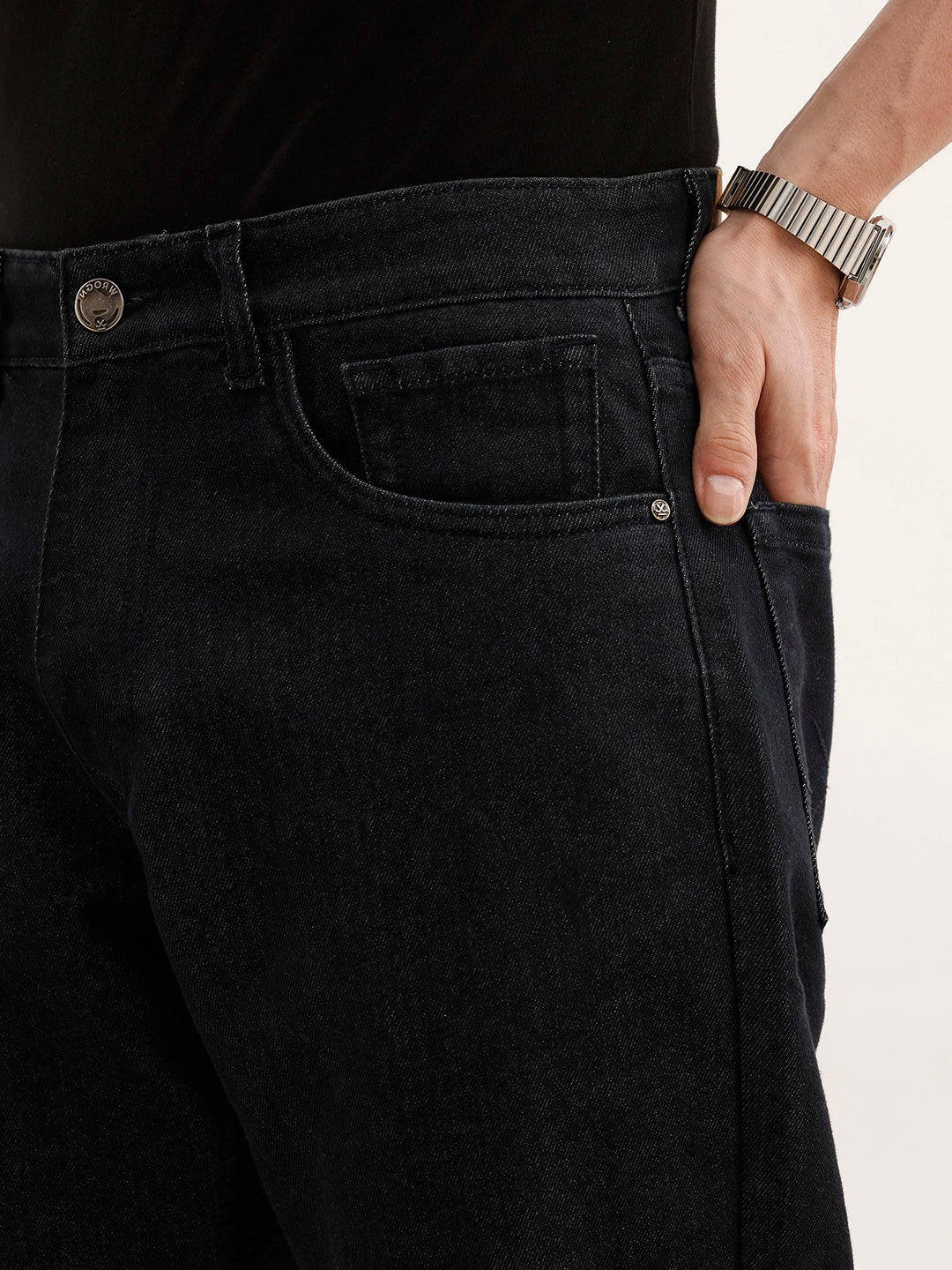 Anti Fit Denim Jeans | Black - Image 5