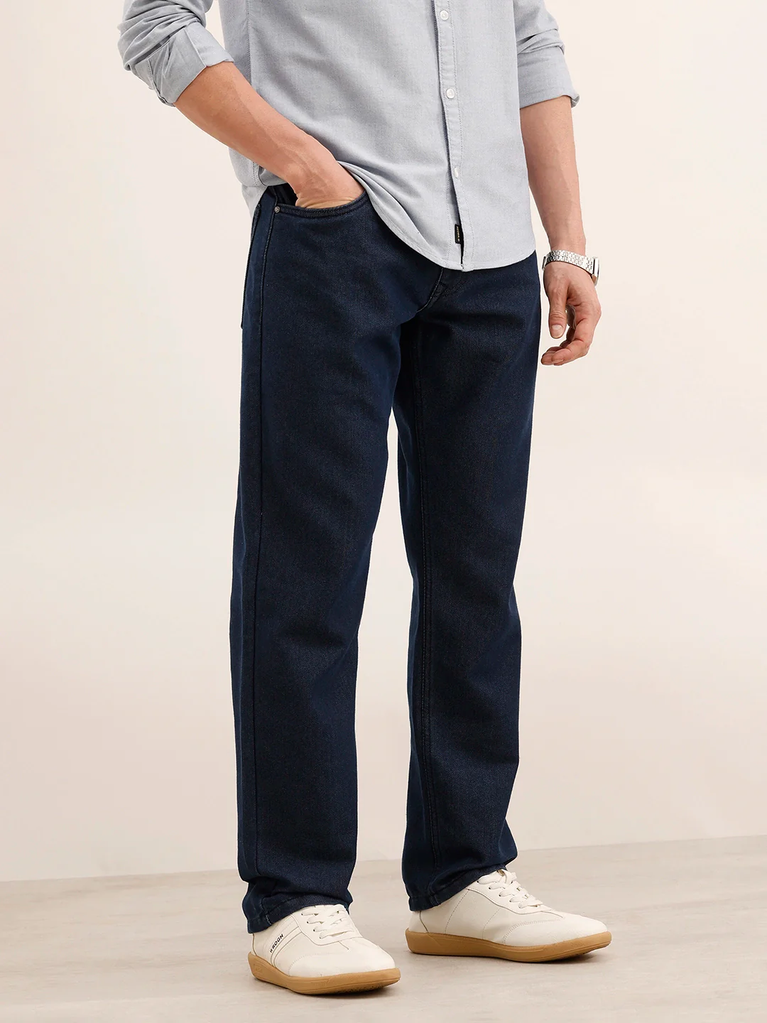 Anti Fit Denim Jeans | Dark Blue - Image 4