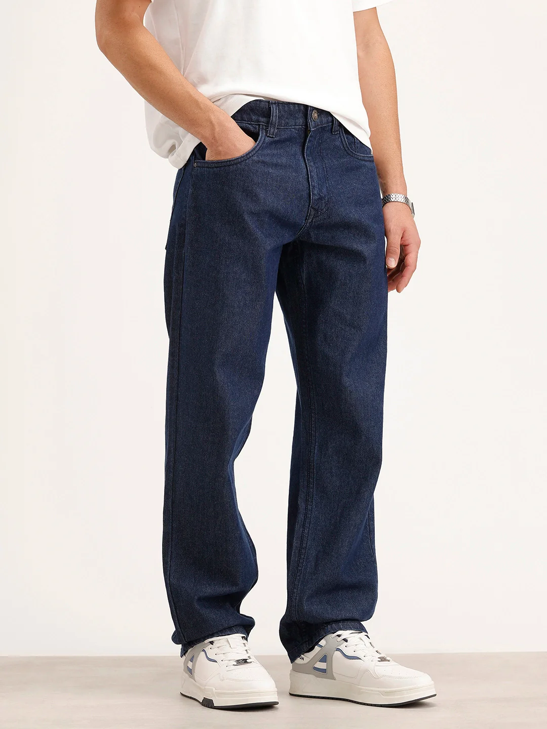 Anti-Fit Denim Jeans | Dark Blue - Image 4