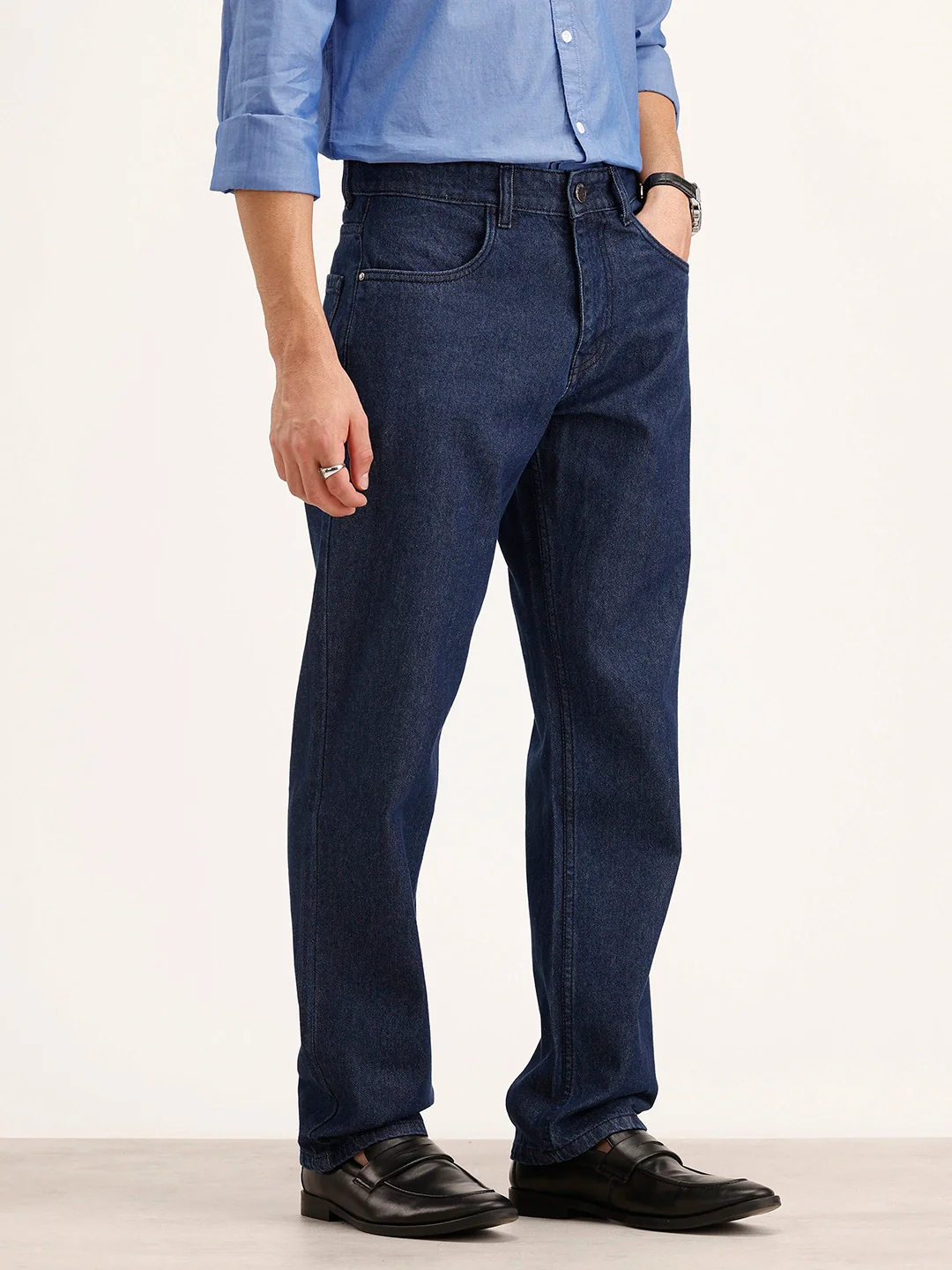 Anti Fit Denim Jeans | Dark Blue - Image 4
