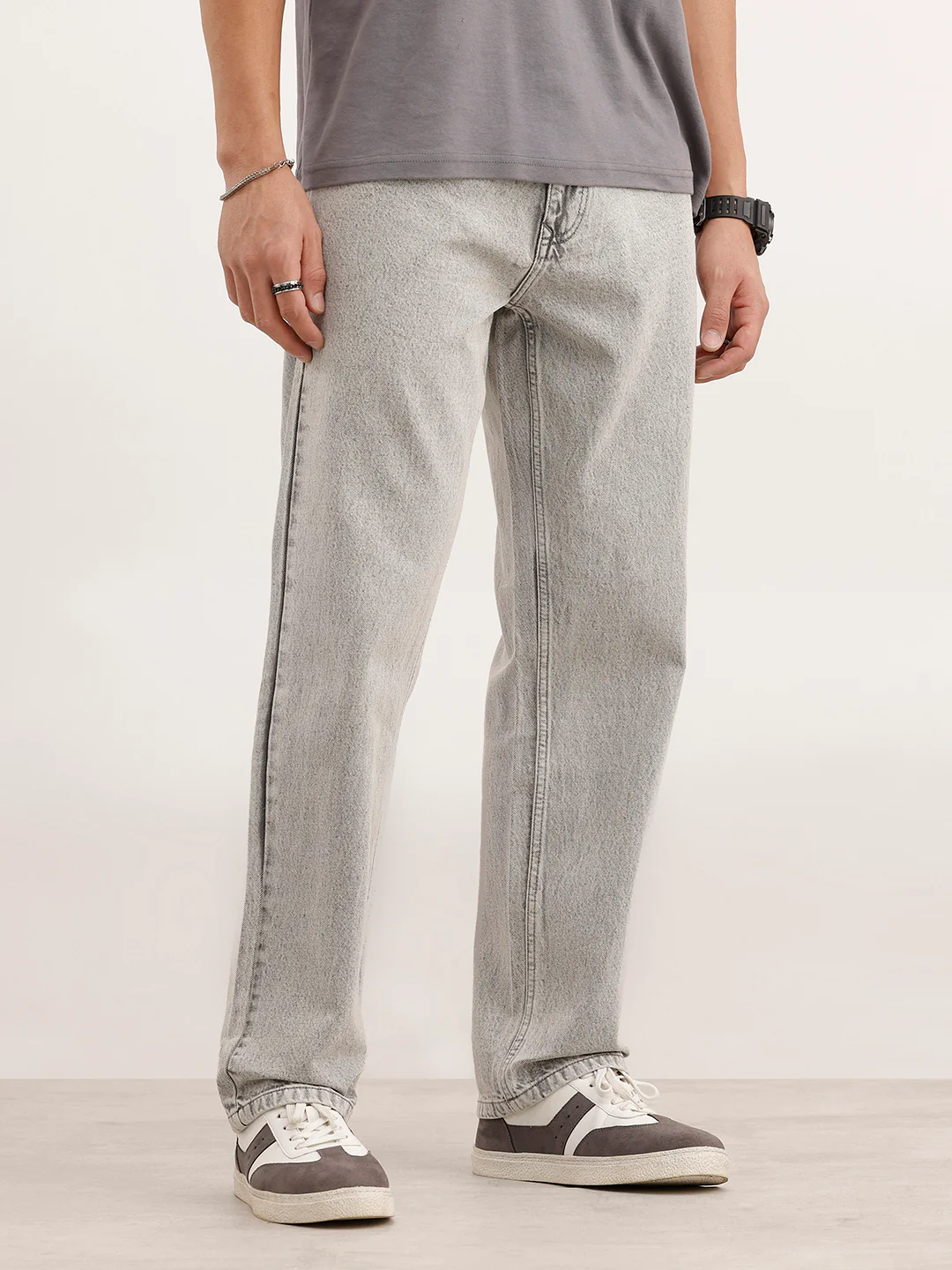 Anti Fit Denim Jeans  | Grey - Image 4