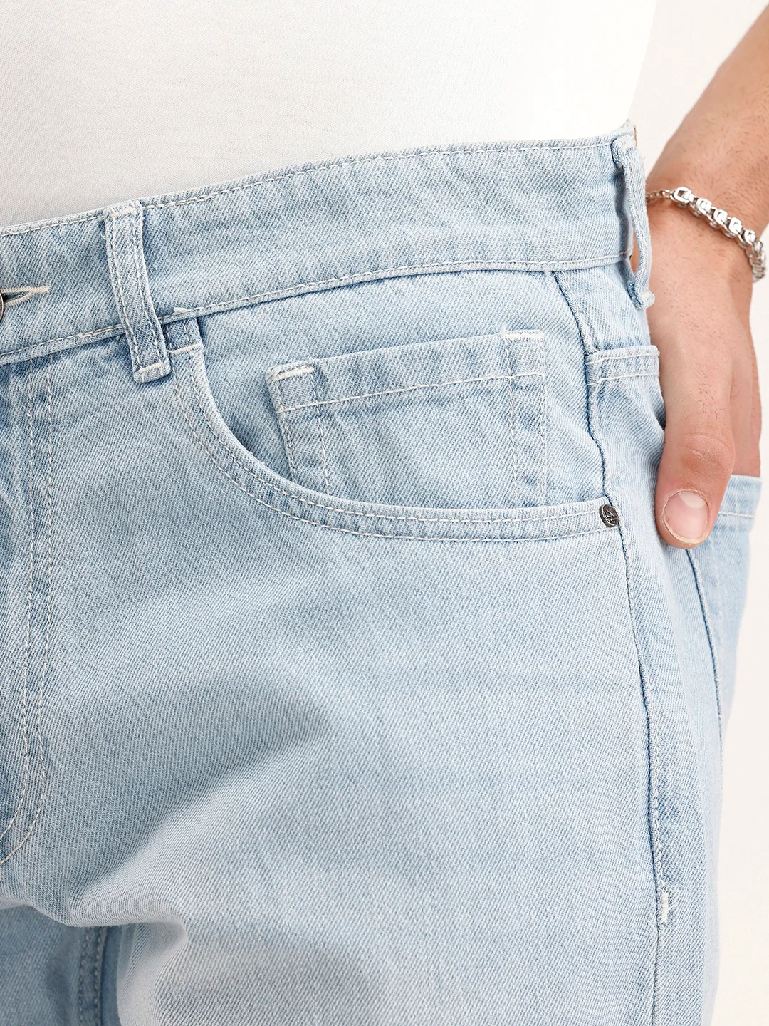 Anti-Fit Denim Jeans | Light Blue - Image 5