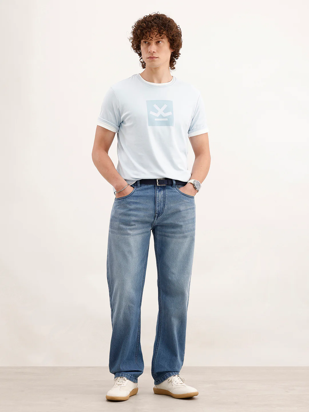 Anti Fit Denim Jeans  | Light Blue - Image 2