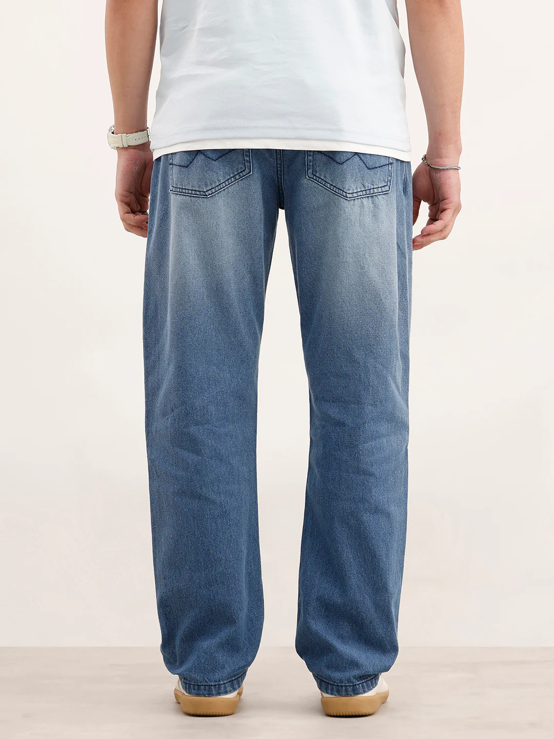 Anti Fit Denim Jeans  | Light Blue - Image 3