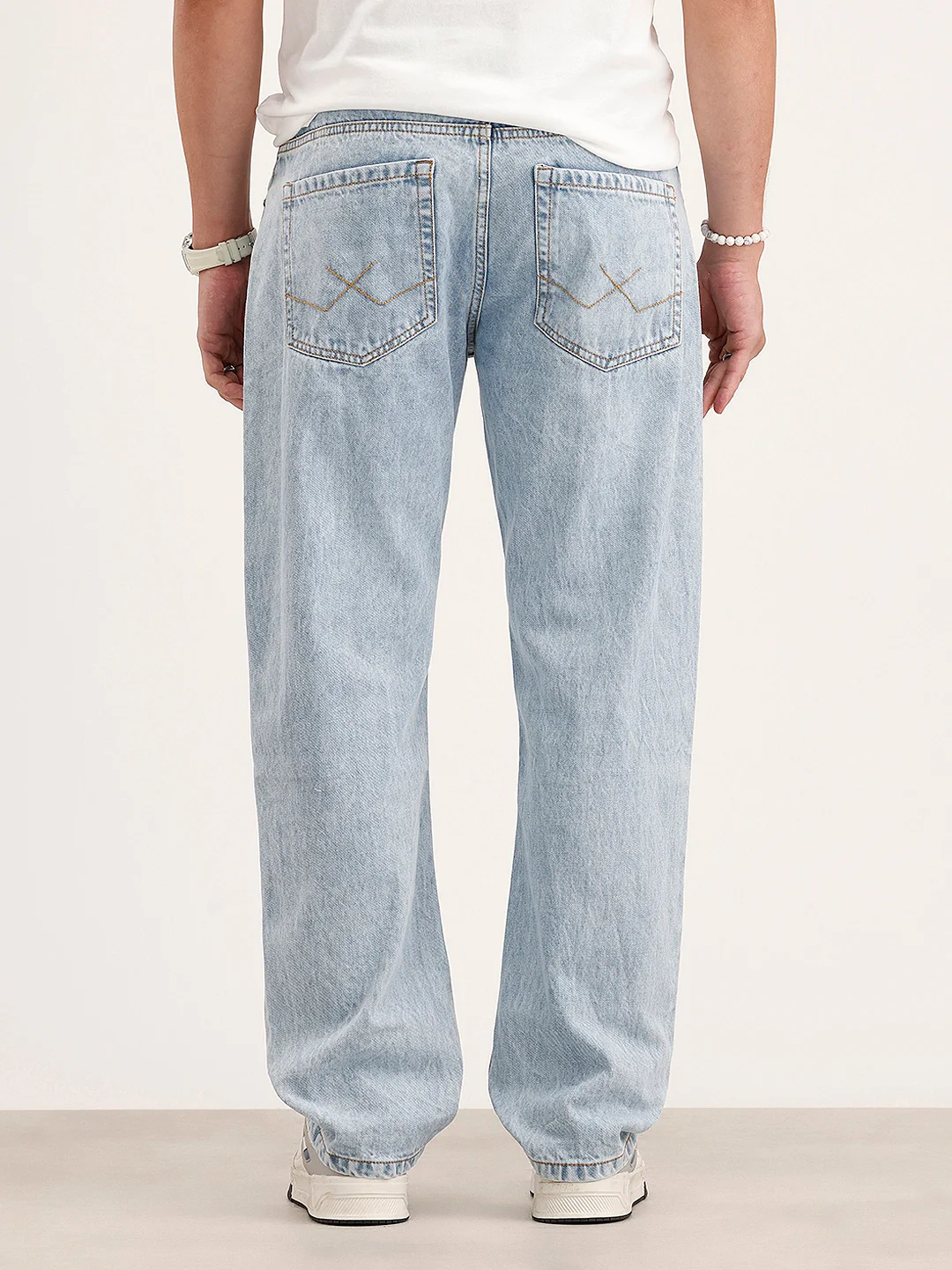 Anti Fit Denim Jeans | Light Blue - Image 3