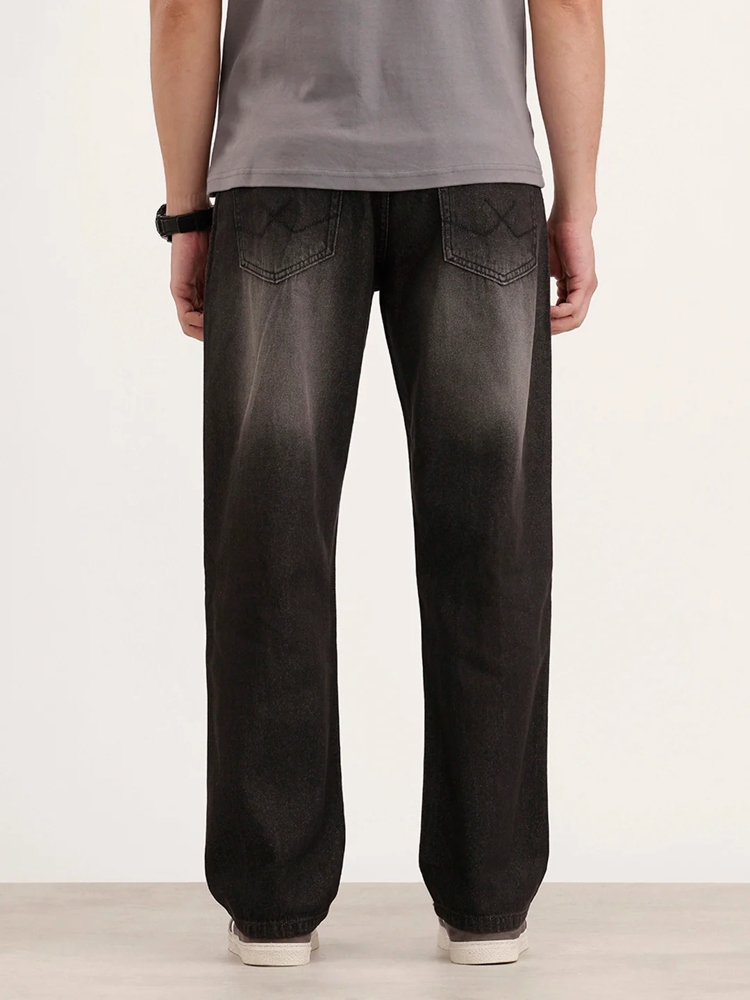 Anti Fit Faded Denim Jeans | Black - Image 3