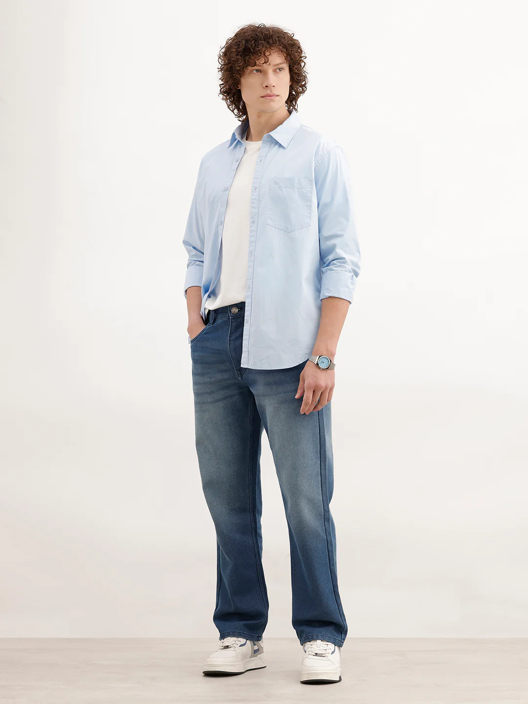 Anti Fit Faded Denim Jeans | Blue - Image 2