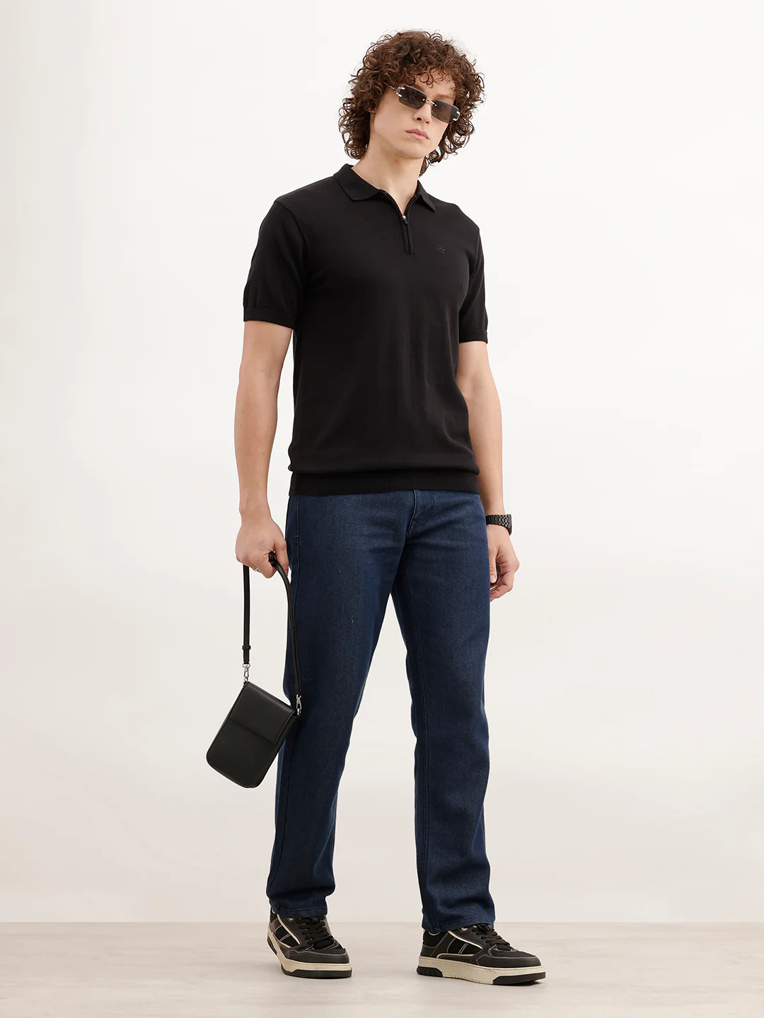Anti Fit Faded Denim Jeans | Dark Blue - Image 2