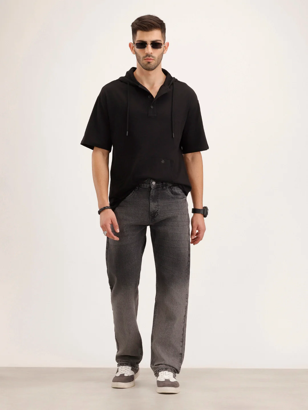 Anti Fit Faded Denim Jeans | Grey - Image 2