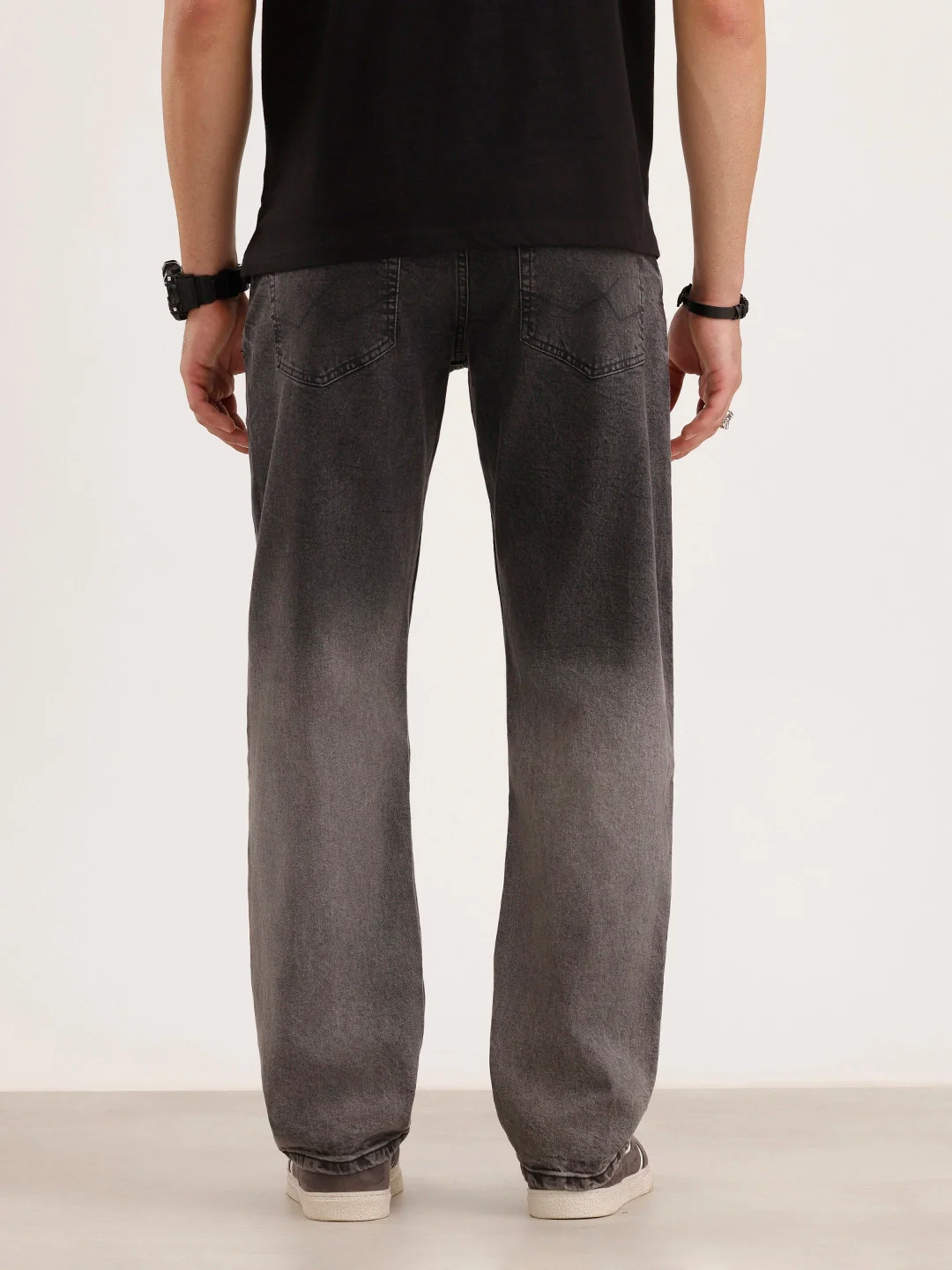 Anti Fit Faded Denim Jeans | Grey - Image 3