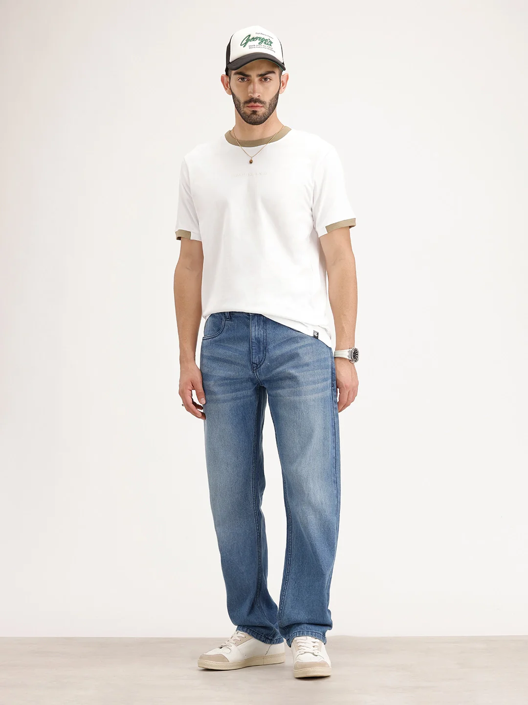 Anti Fit Faded Denim Jeans | Light Blue - Image 2