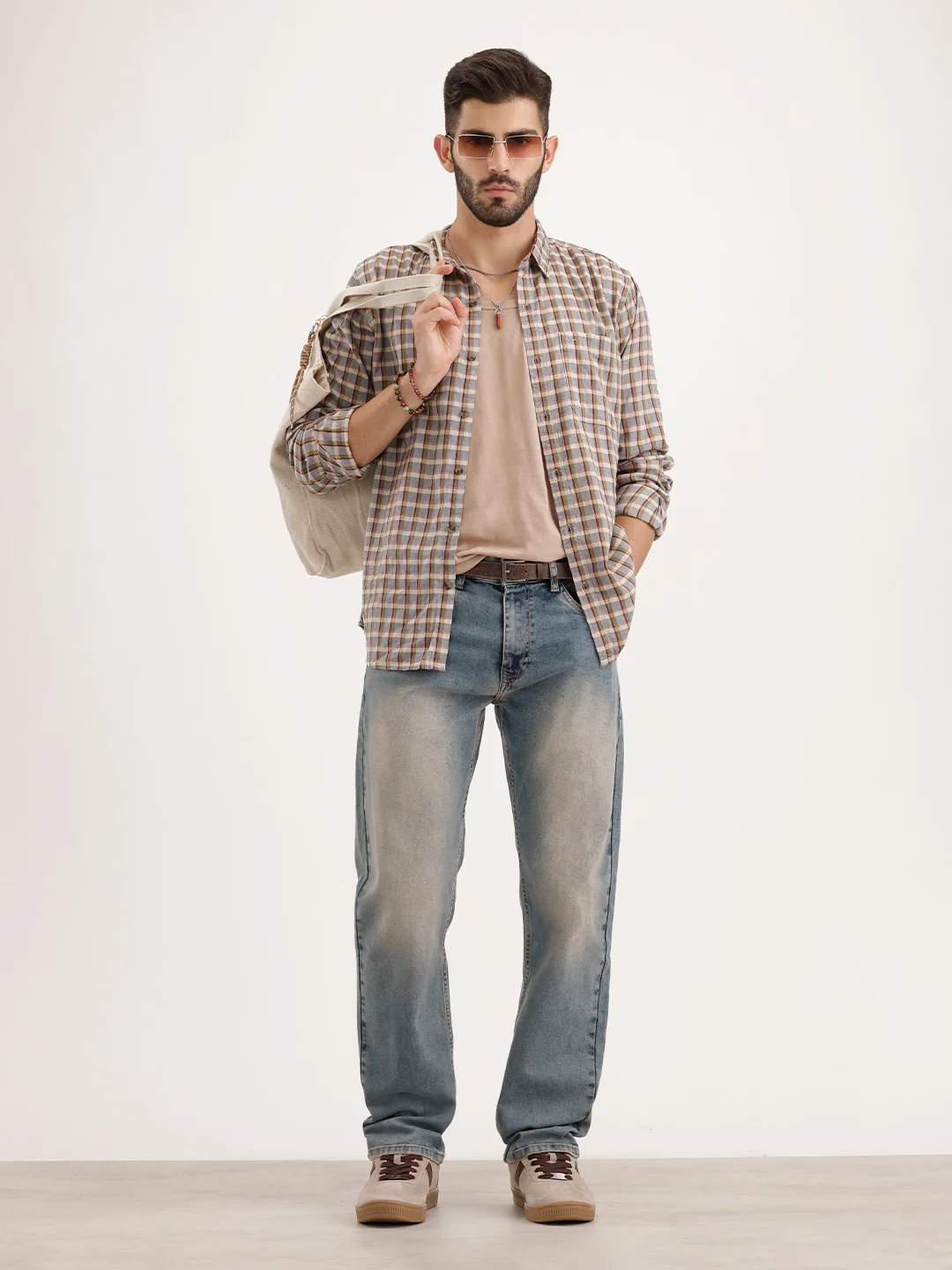 Anti Fit Mud Wash Denim Jeans | Light Blue - Image 2