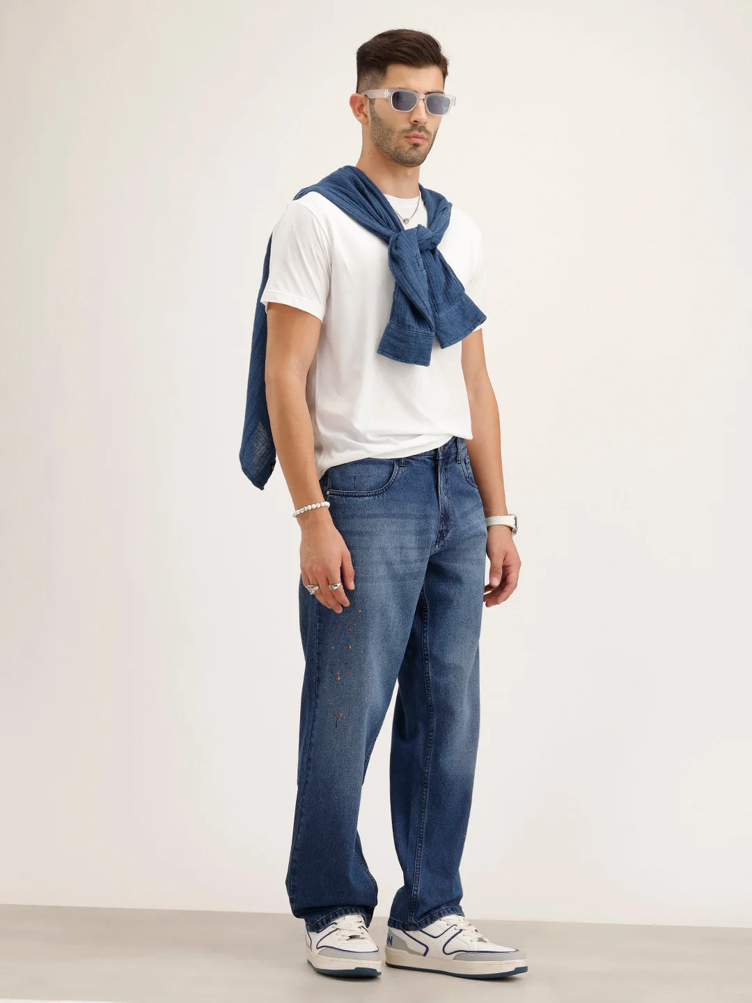 Anti Fit Placement Printed | Light Blue - Image 2