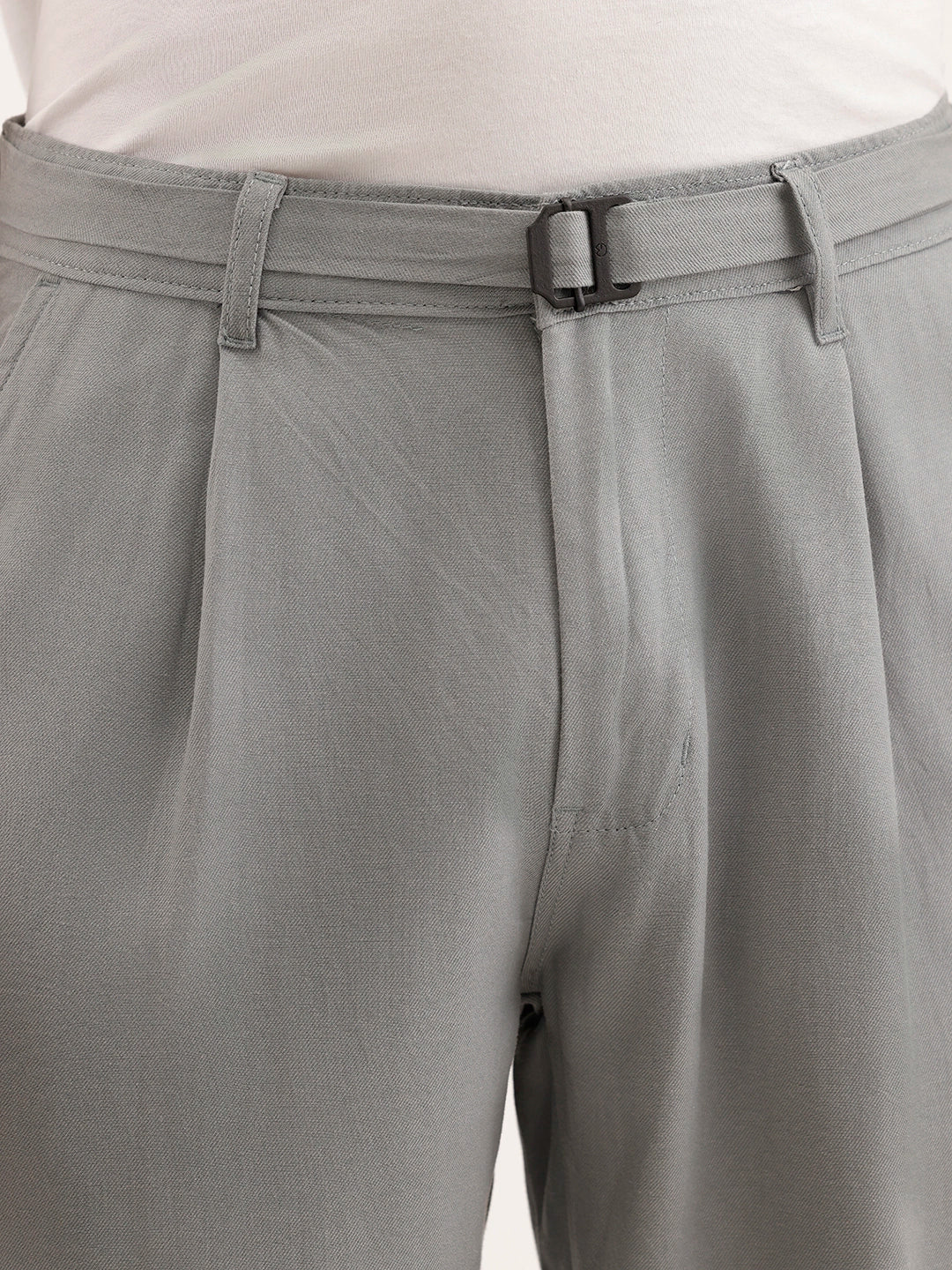 Anti Fit Pleated Trouser | Grey - Image 5