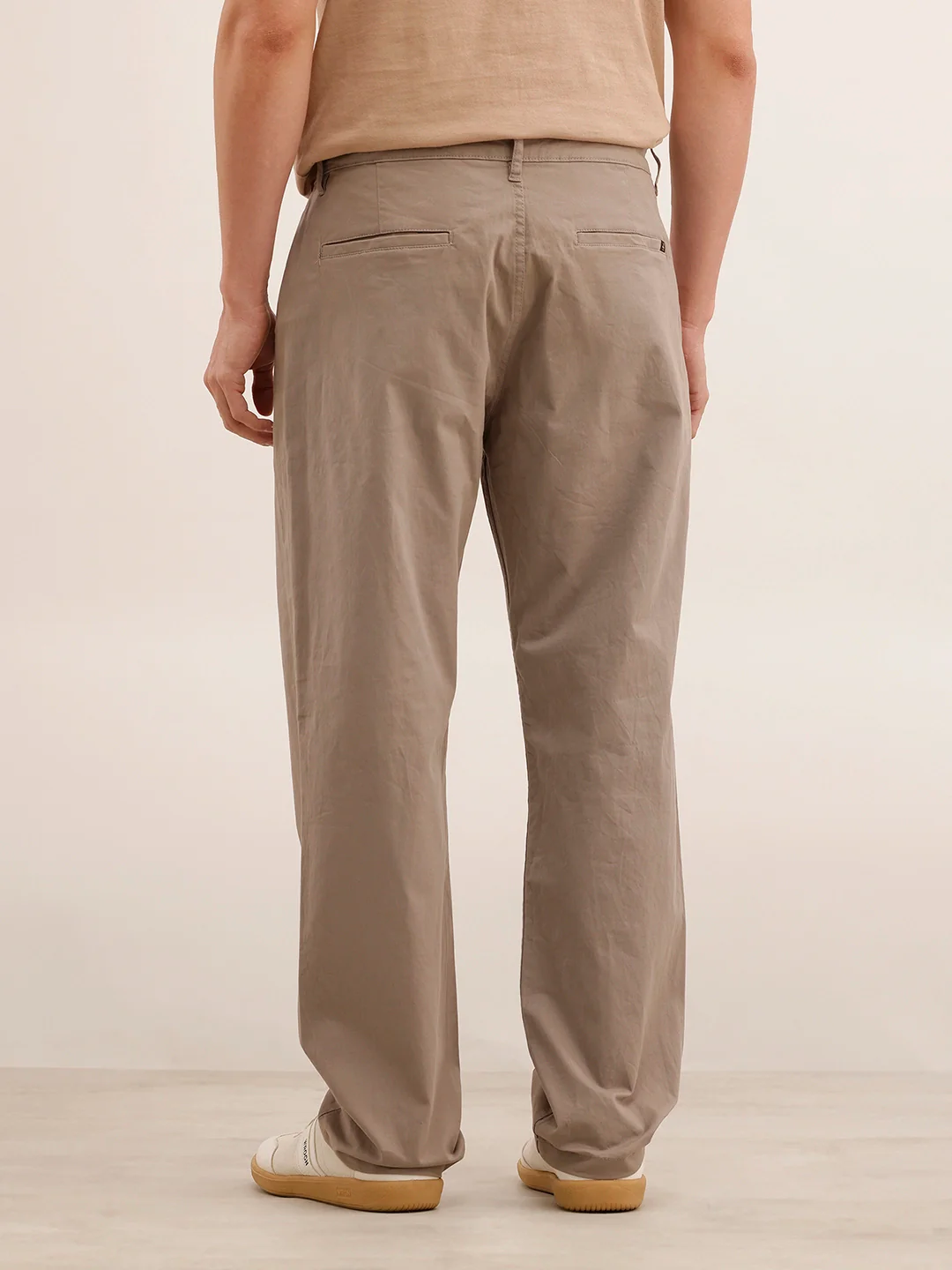 Anti Fit Solid Trouser | Beige - Image 3