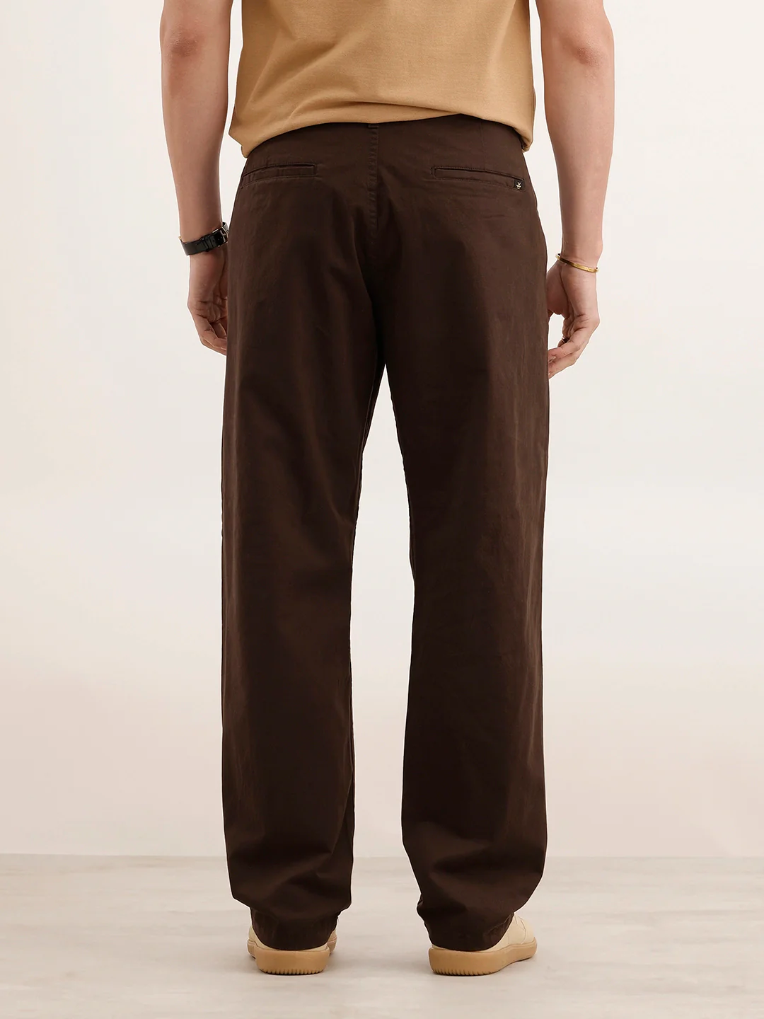 Anti Fit Solid Trouser | Brown - Image 3