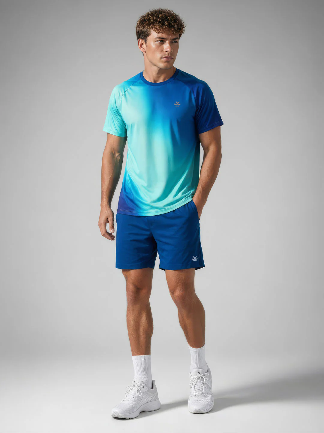 AquaFlow Gradient Active Tee | Blue - Image 2