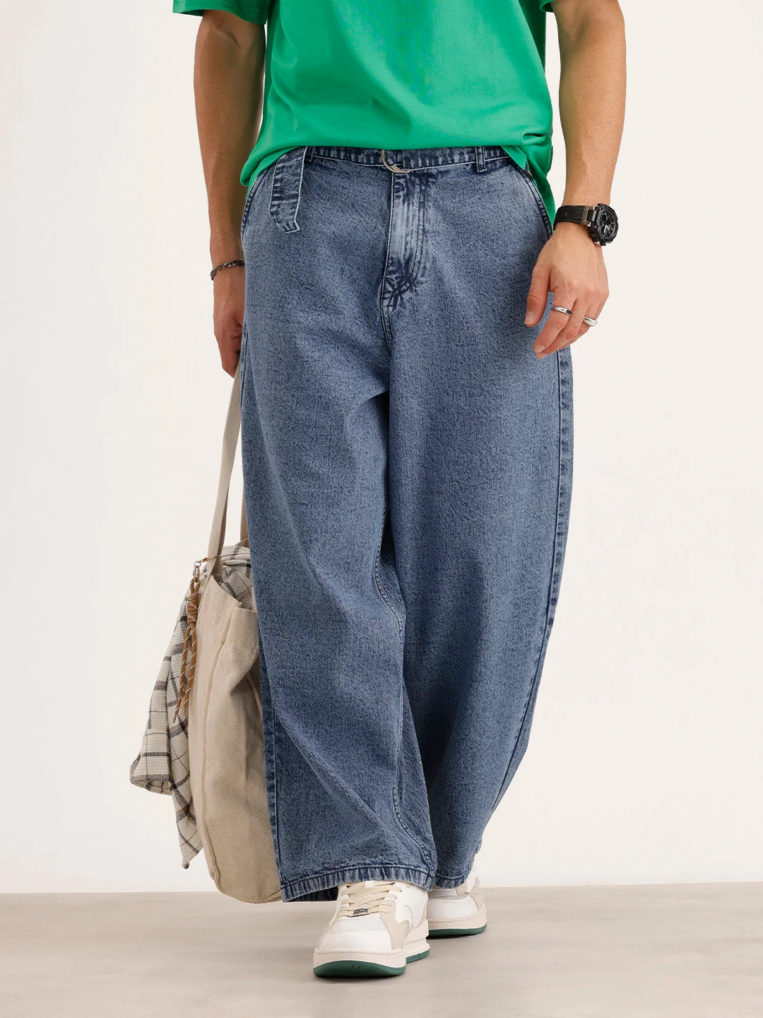 Baggy Fit Denim Jeans | Blue