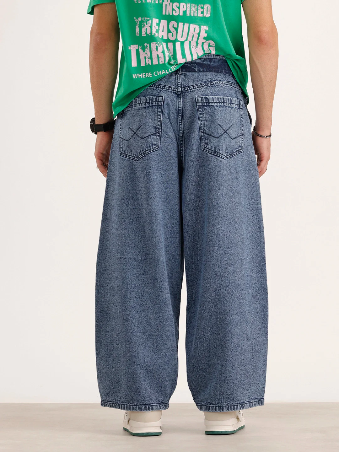 Baggy Fit Denim Jeans | Blue - Image 3