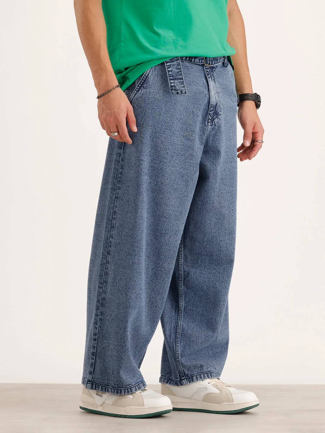 Baggy Fit Denim Jeans | Blue - Image 4