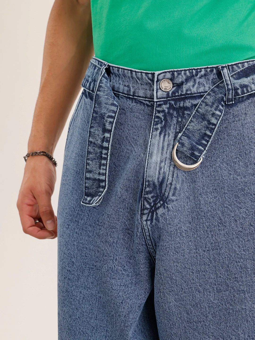 Baggy Fit Denim Jeans | Blue - Image 5