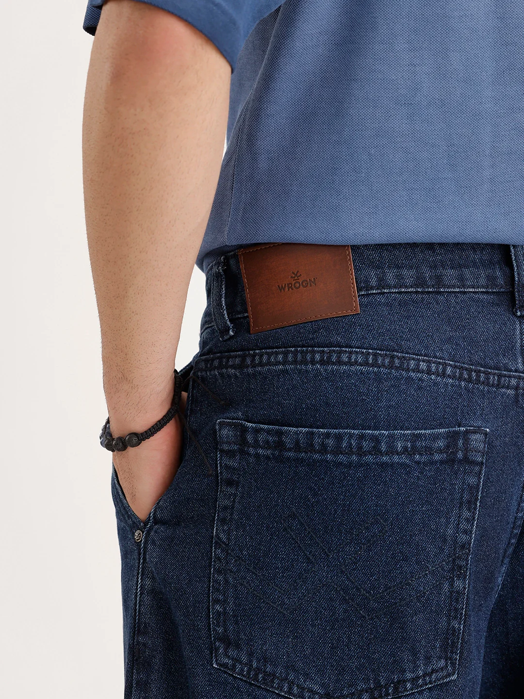 Barrel Fit Denim Jeans | Dark Blue - Image 6