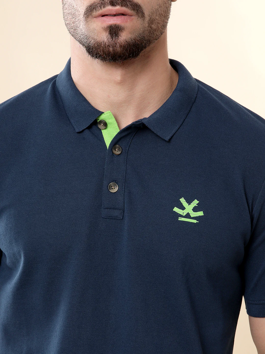 Basic Blue Pop Polo T-Shirt - Image 5