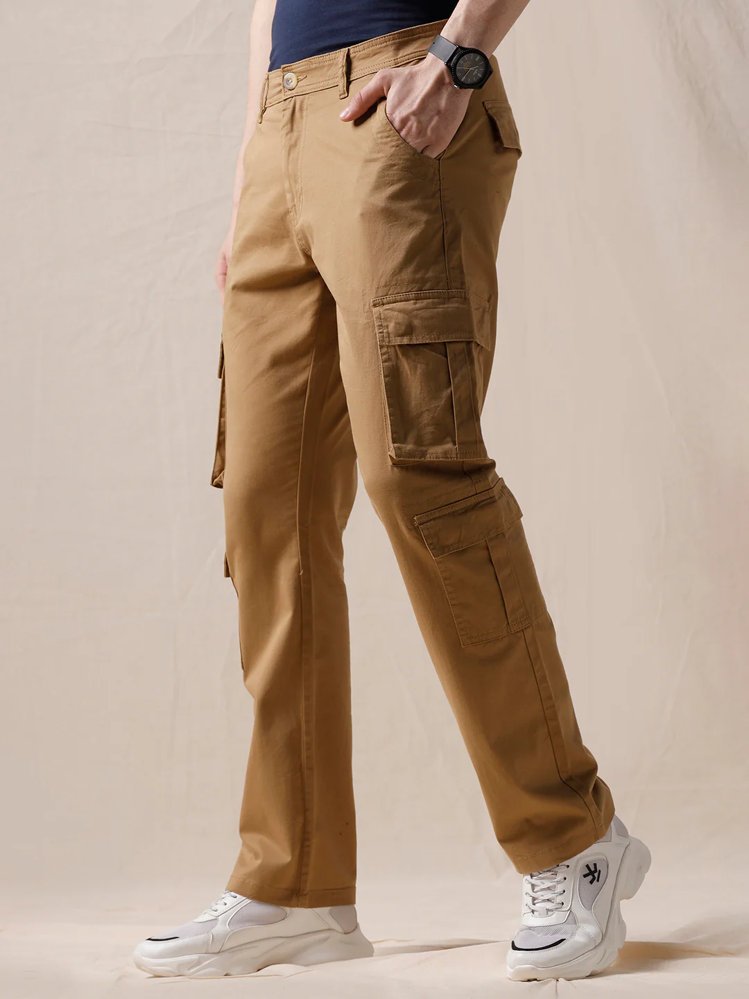 Basic Brown Cargo Pants - Image 4