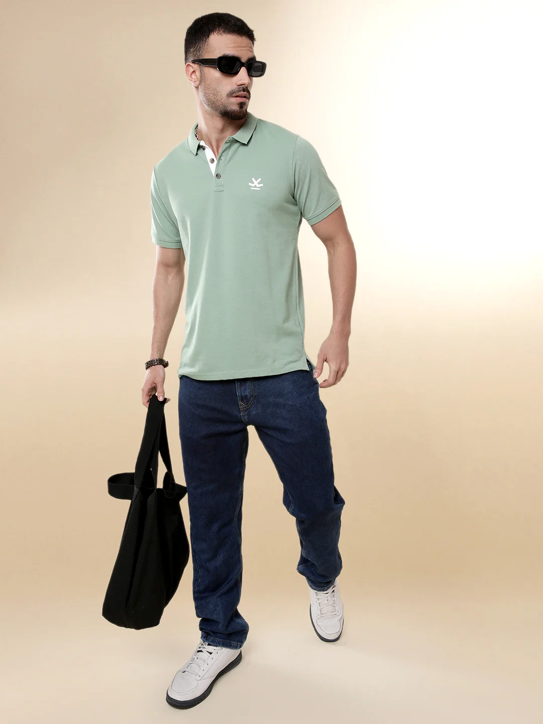 Basic Green Pop Polo T-Shirt - Image 2