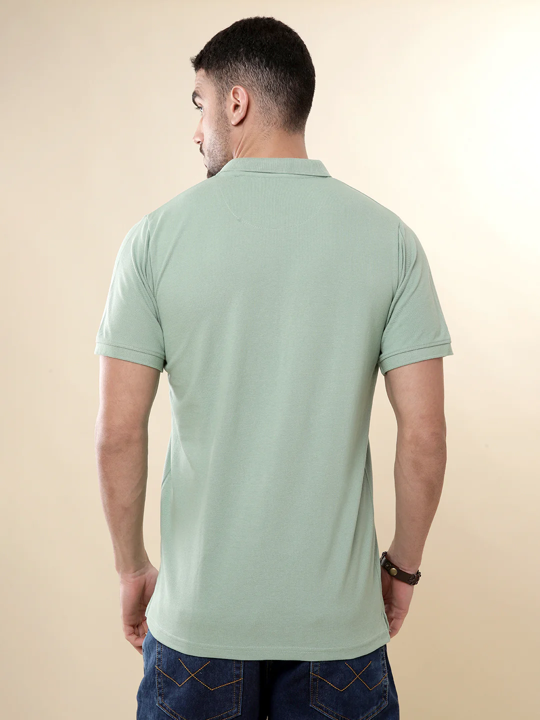 Basic Green Pop Polo T-Shirt - Image 3