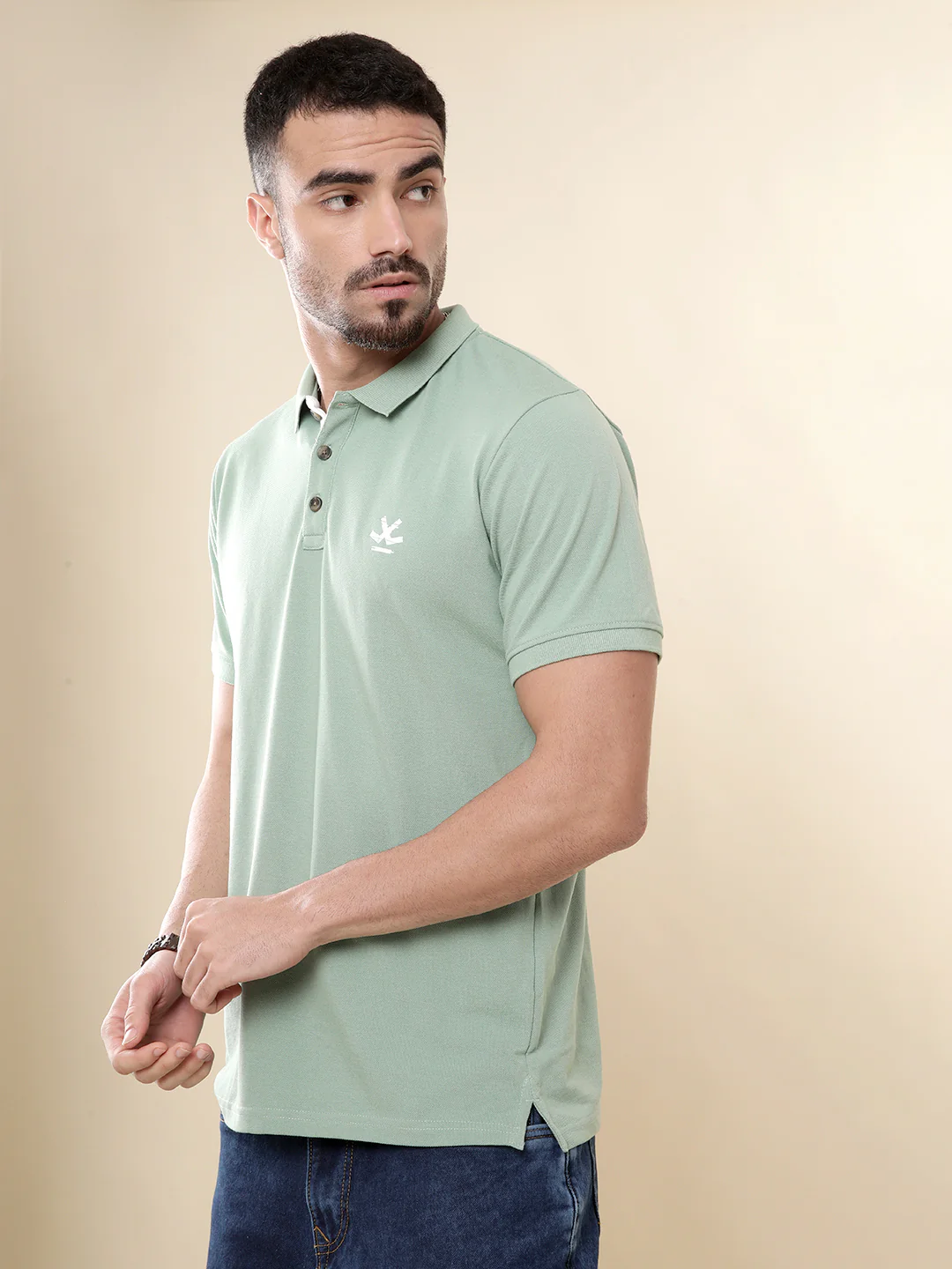 Basic Green Pop Polo T-Shirt - Image 4