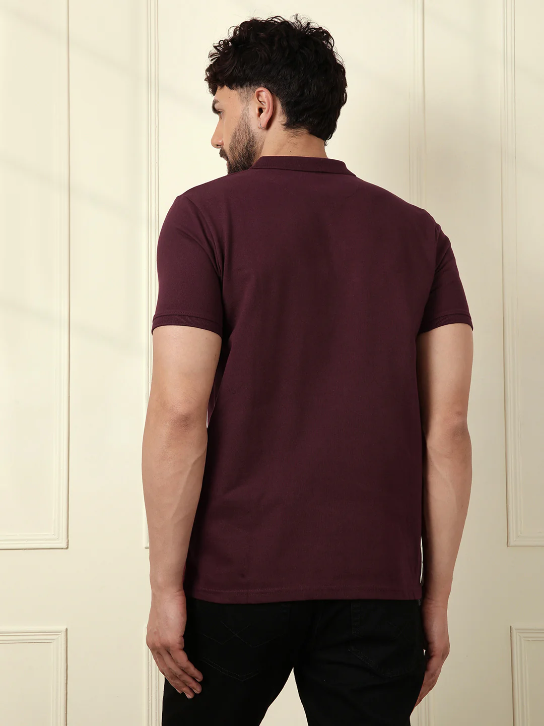 Basic Marron Pique Polo - Image 3