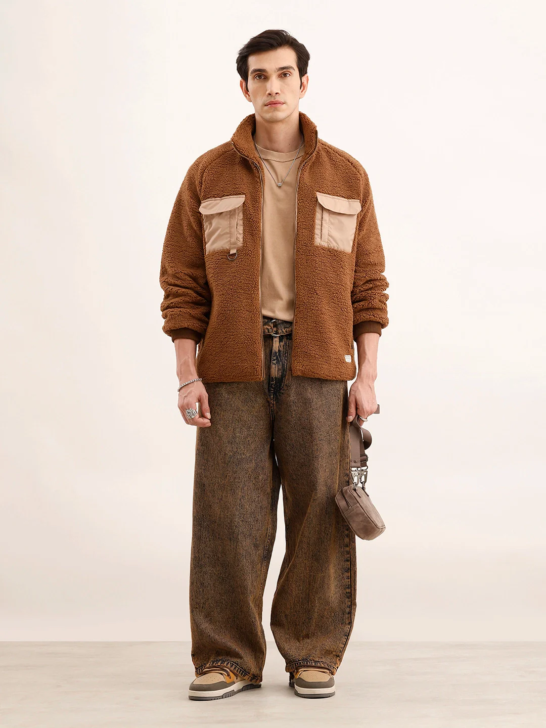 Bearcoat Warm Sherpa Jacket | Brown - Image 2