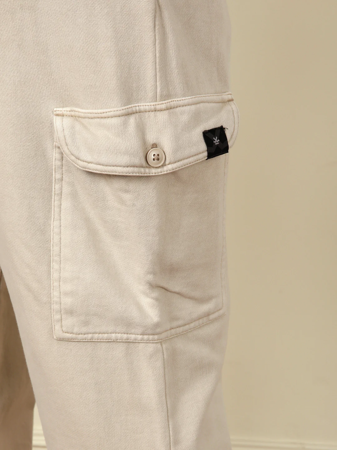 Acid Washed Jogger | Beige - Image 5