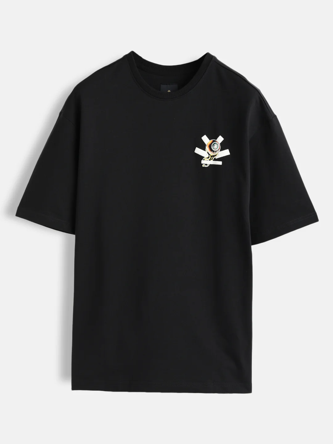 Bizarre Elements Inspired Oversized Back Print T-Shirt | Black - Image 2