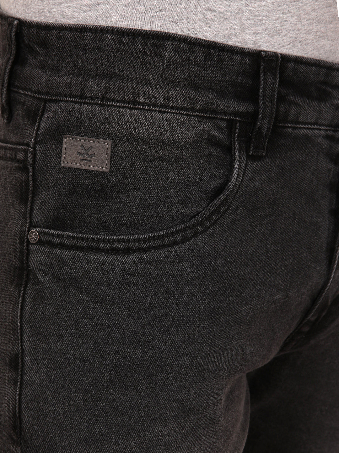 Faded Slim Fit Jeans | Black - Image 5