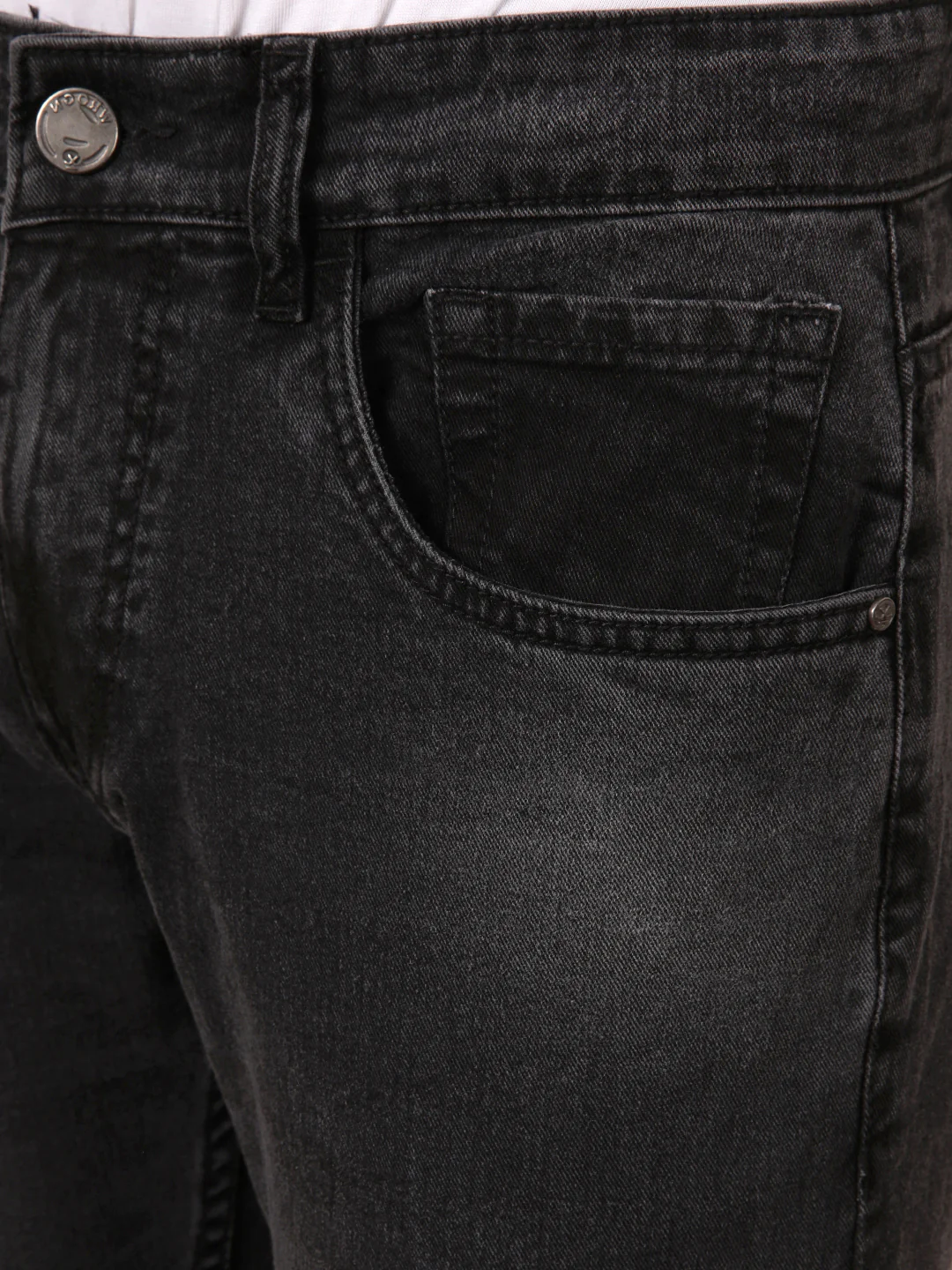 Light Fade Slim Tapered Jeans | Black - Image 5